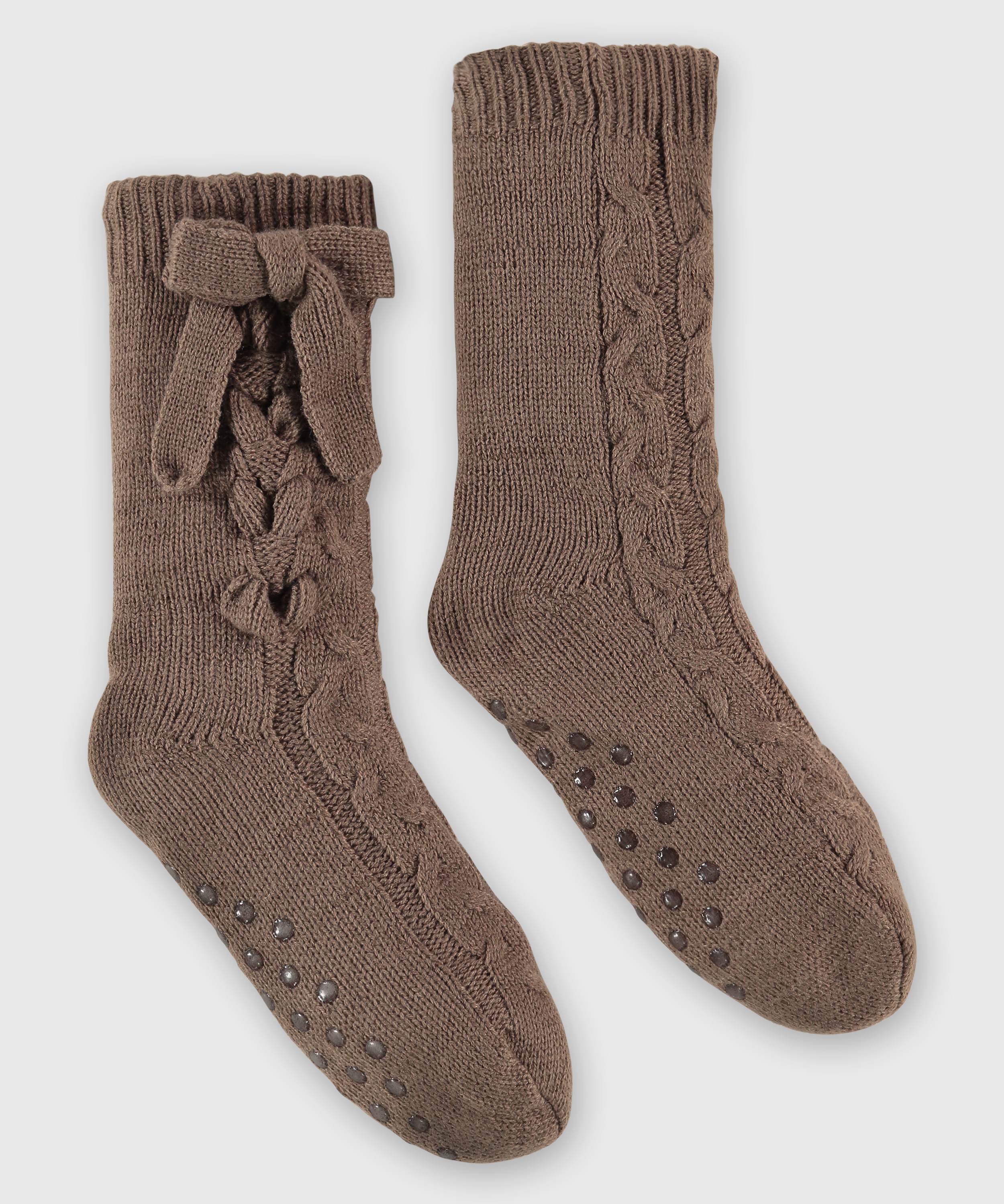 Boot Socks, Brown, main
