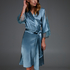 Silk Lace Kimono, Blue