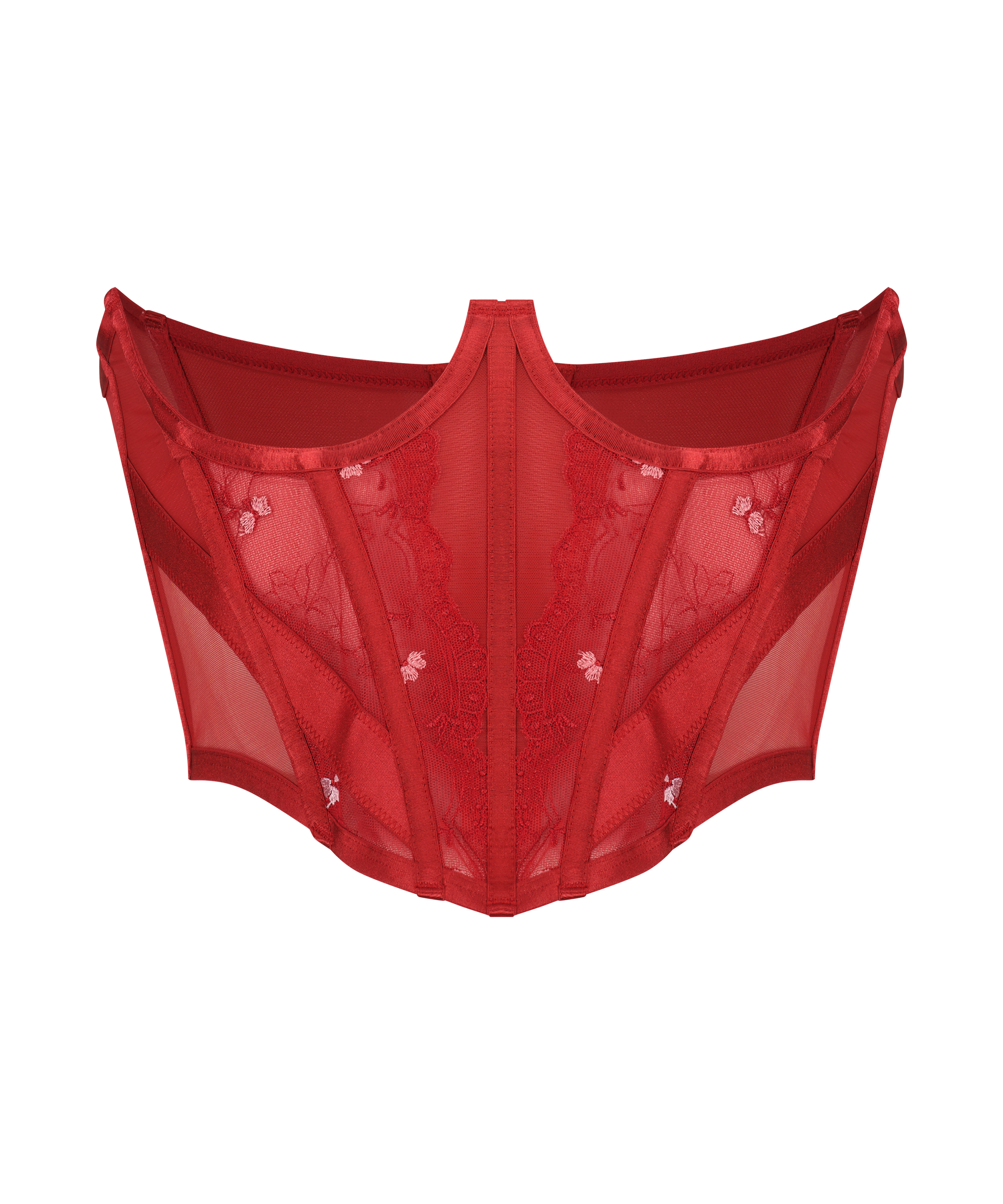 Violet Cupless Bustier, Red, main