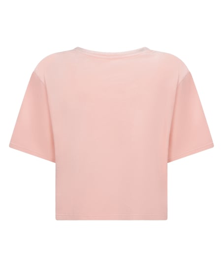 Top Velours Pocket, Pink