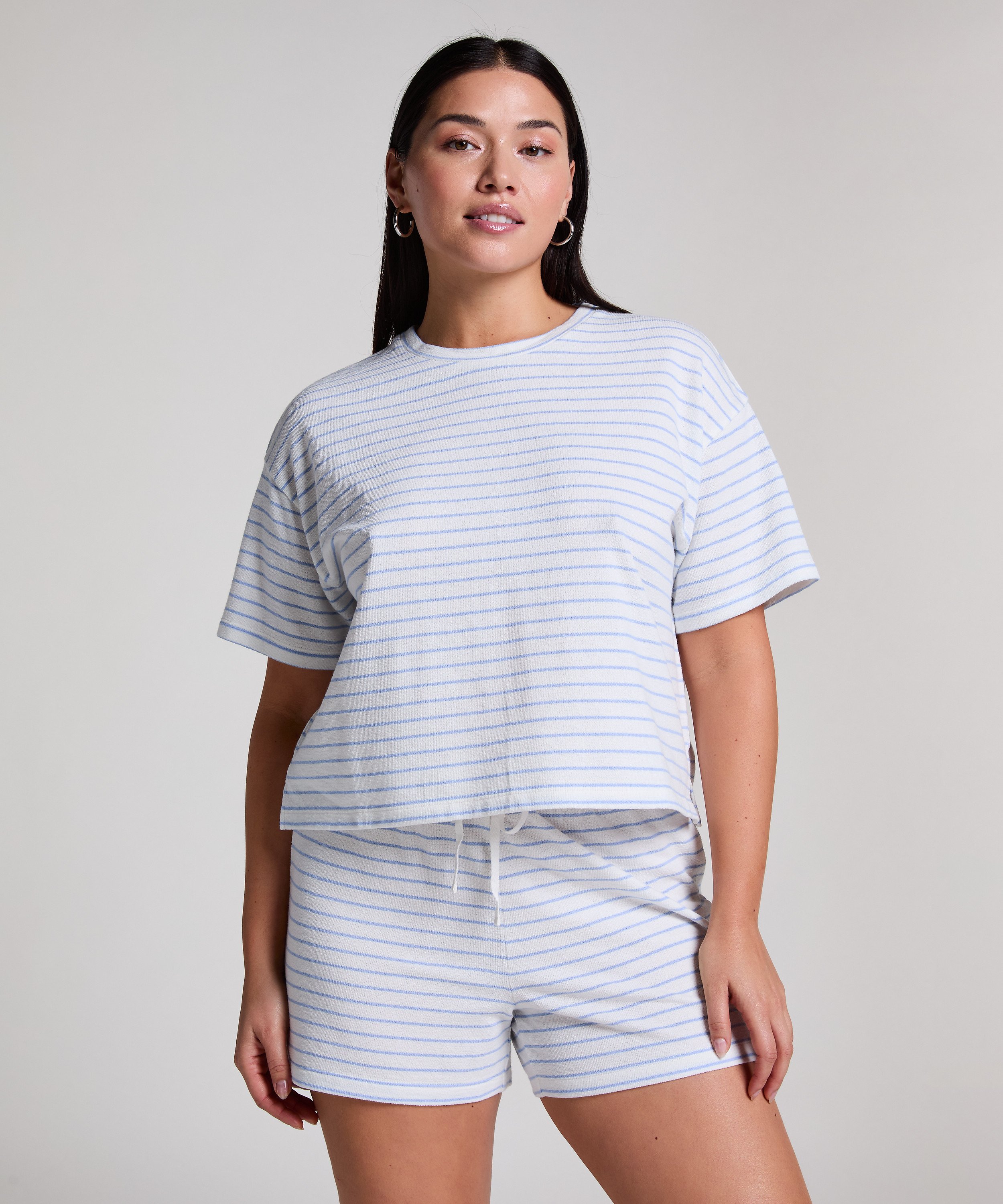Pyjama Top, Blue, main