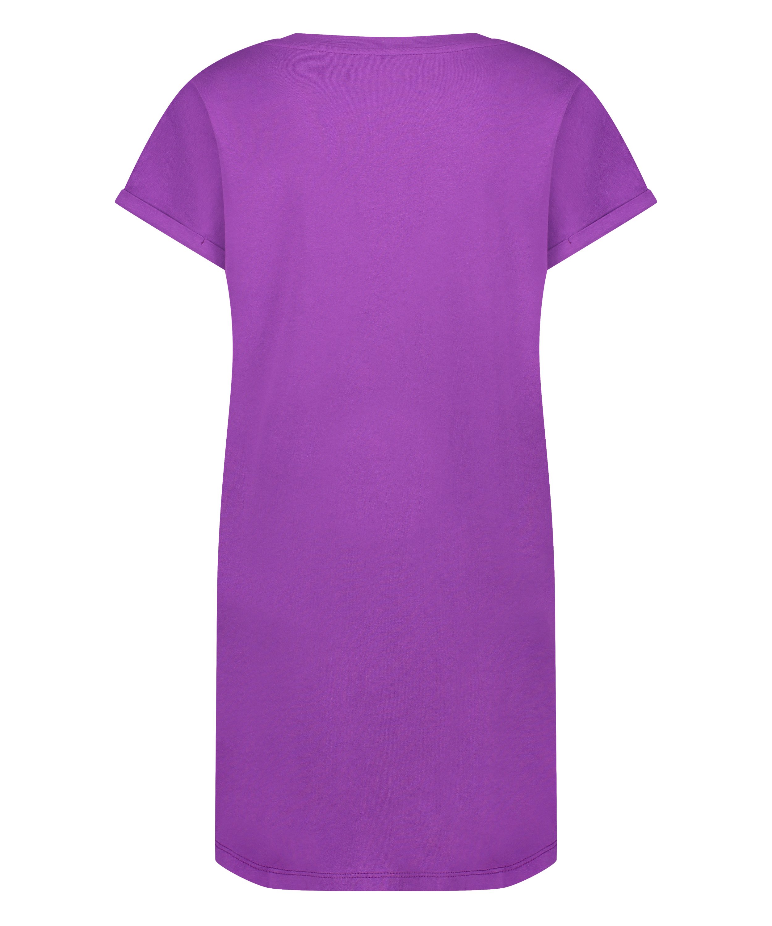 Round Neck Nightshirt, Purple, main