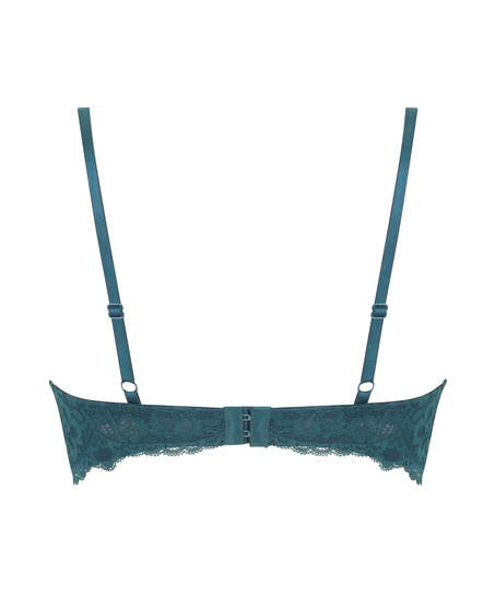 Marine Padded Underwired Push-Up Bra, Blue