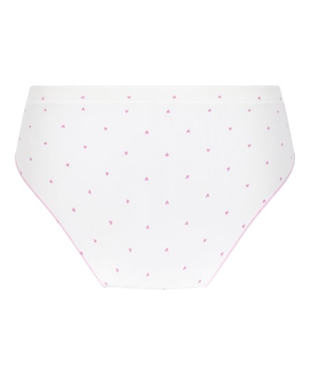 Renee Rib Brazilian Short, White
