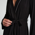 Short Jersey Robe Essentials, Black