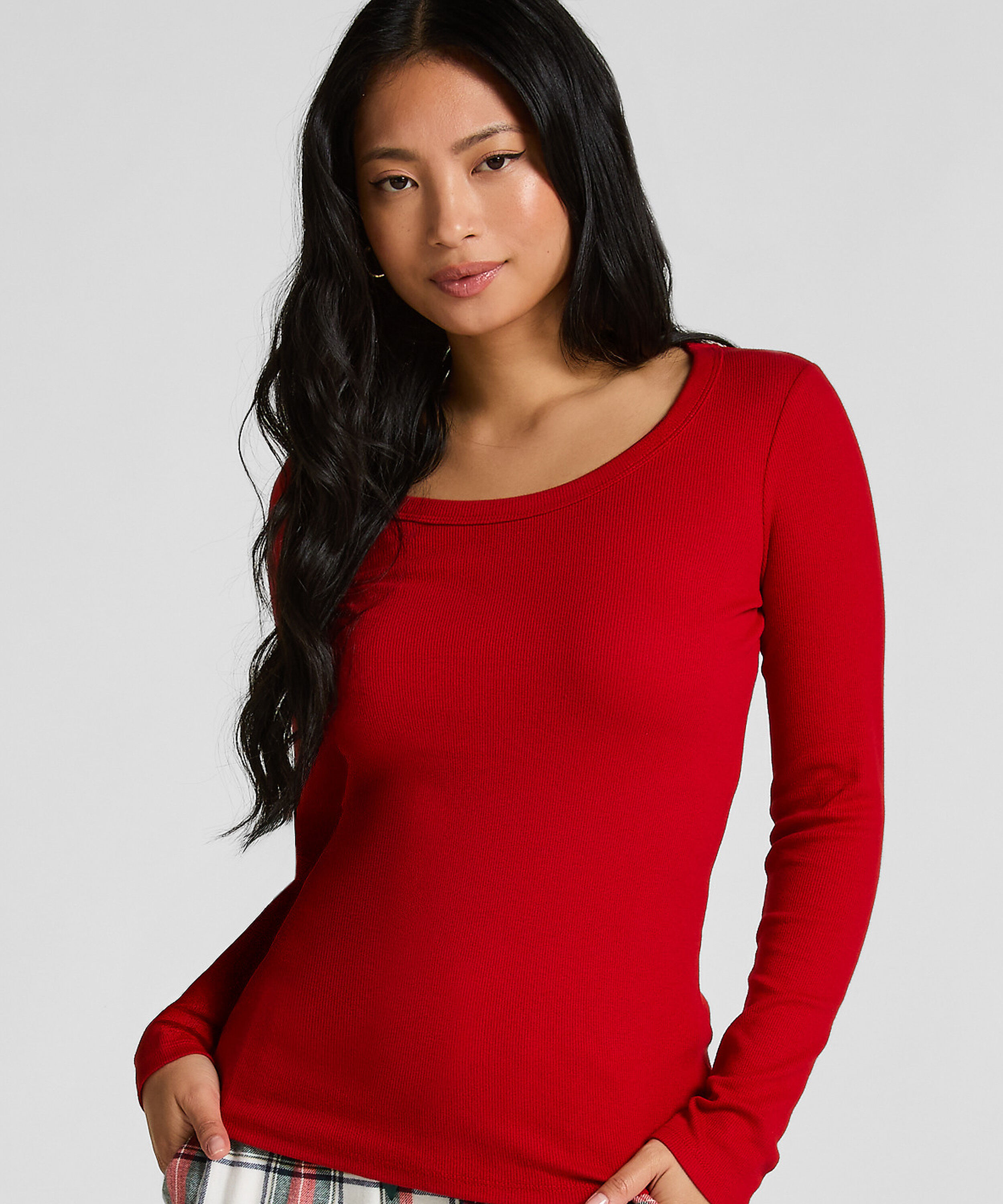 Cotton Pyjama Top, Red Cotton Pyjama Top, Red