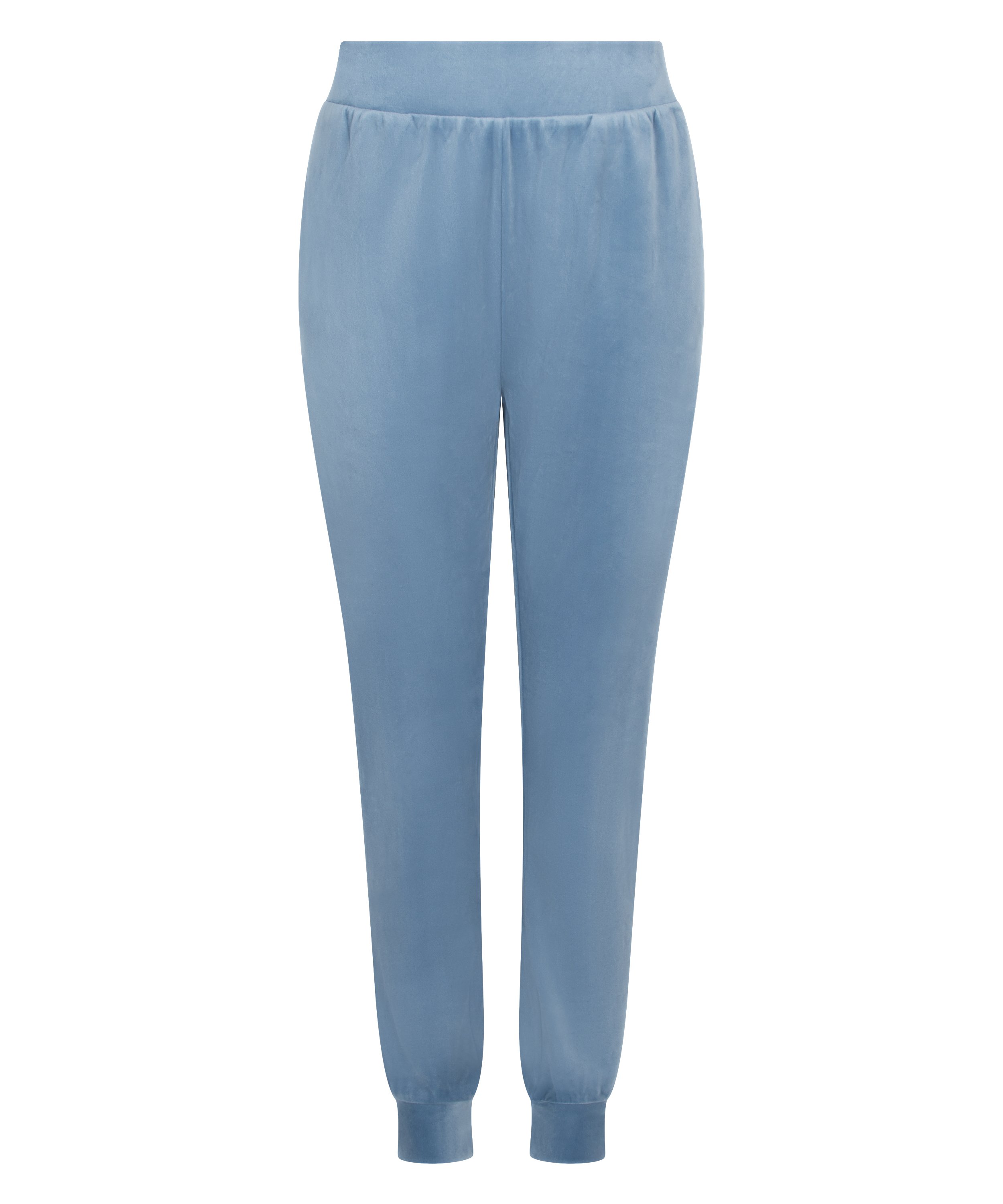 Velours Jogging Pants, Blue, main