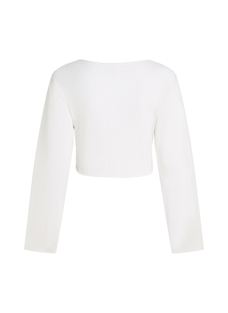 Beach Knit Top, White