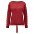 Velours Heart top, Red