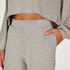 Rib Button Jogger, Grey