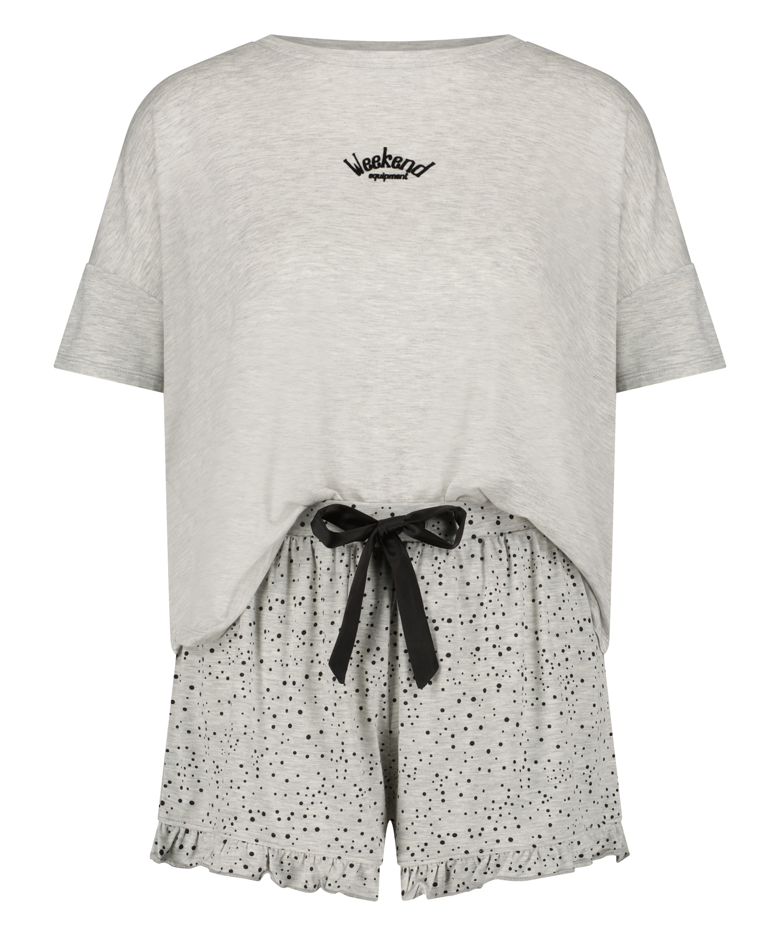 Short Pyjama Set, Grey, main