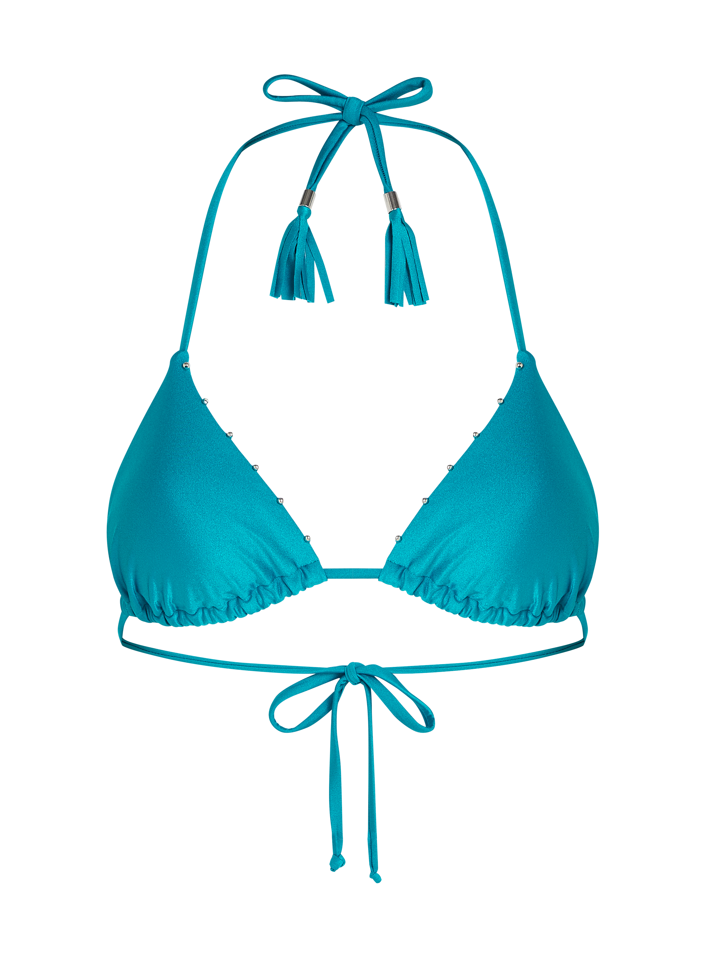 Aqua Triangle Bikini Top, Green, main