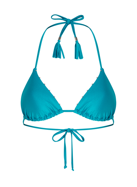 Aqua Triangle Bikini Top, Green