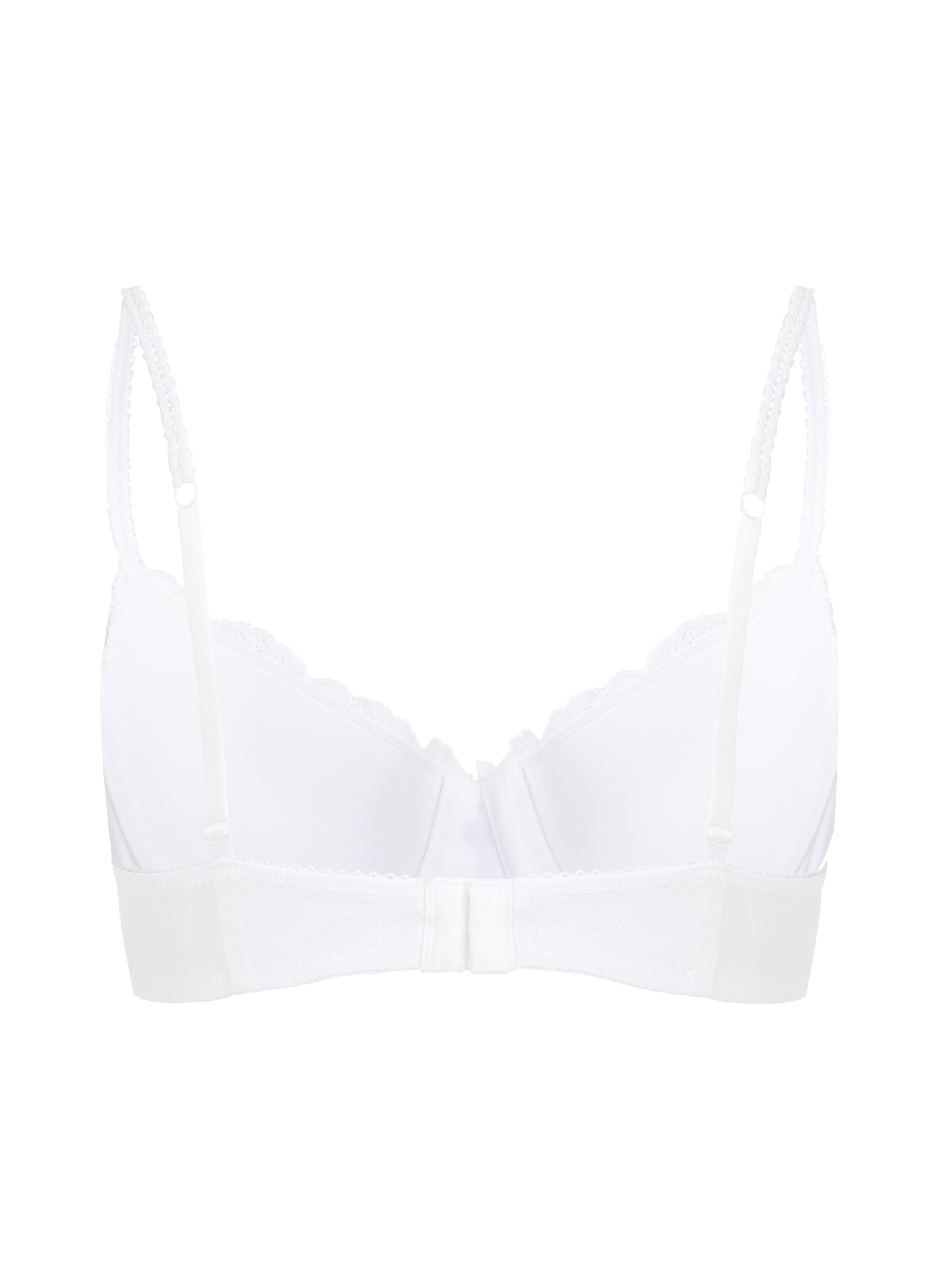 Secret Lace Padded Underwired Bra, White, main