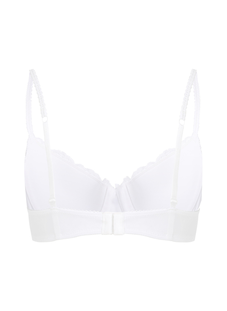 Secret Lace Padded Underwired Bra, White