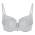 Cotton Padded Underwired Bra, Grey