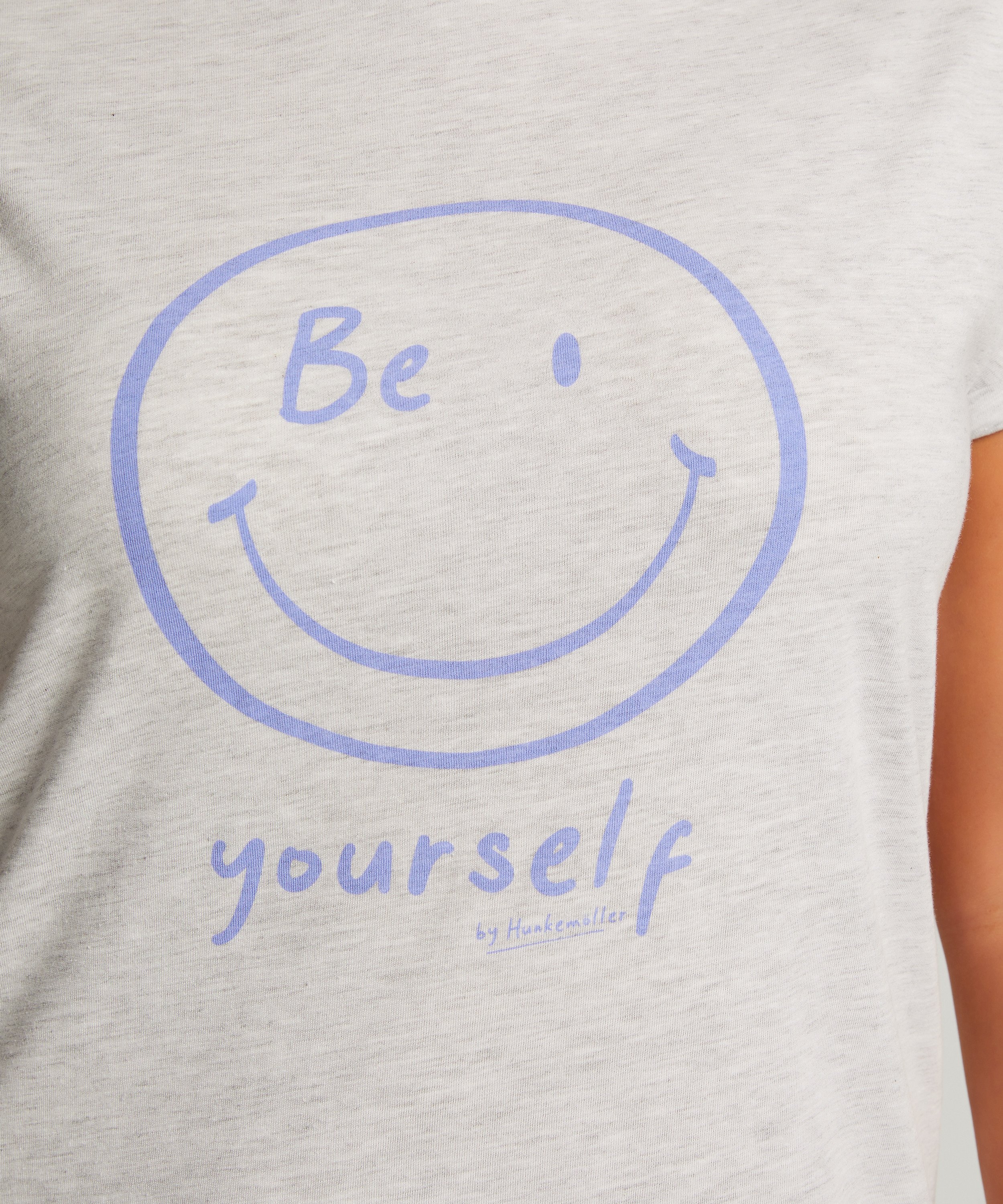 Round Neck Nightshirt, Grey, main