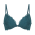 Marine Padded Underwired Push-Up Bra, Blue