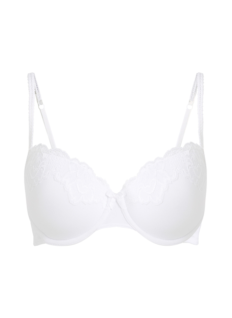 Secret Lace Padded Underwired Bra, White