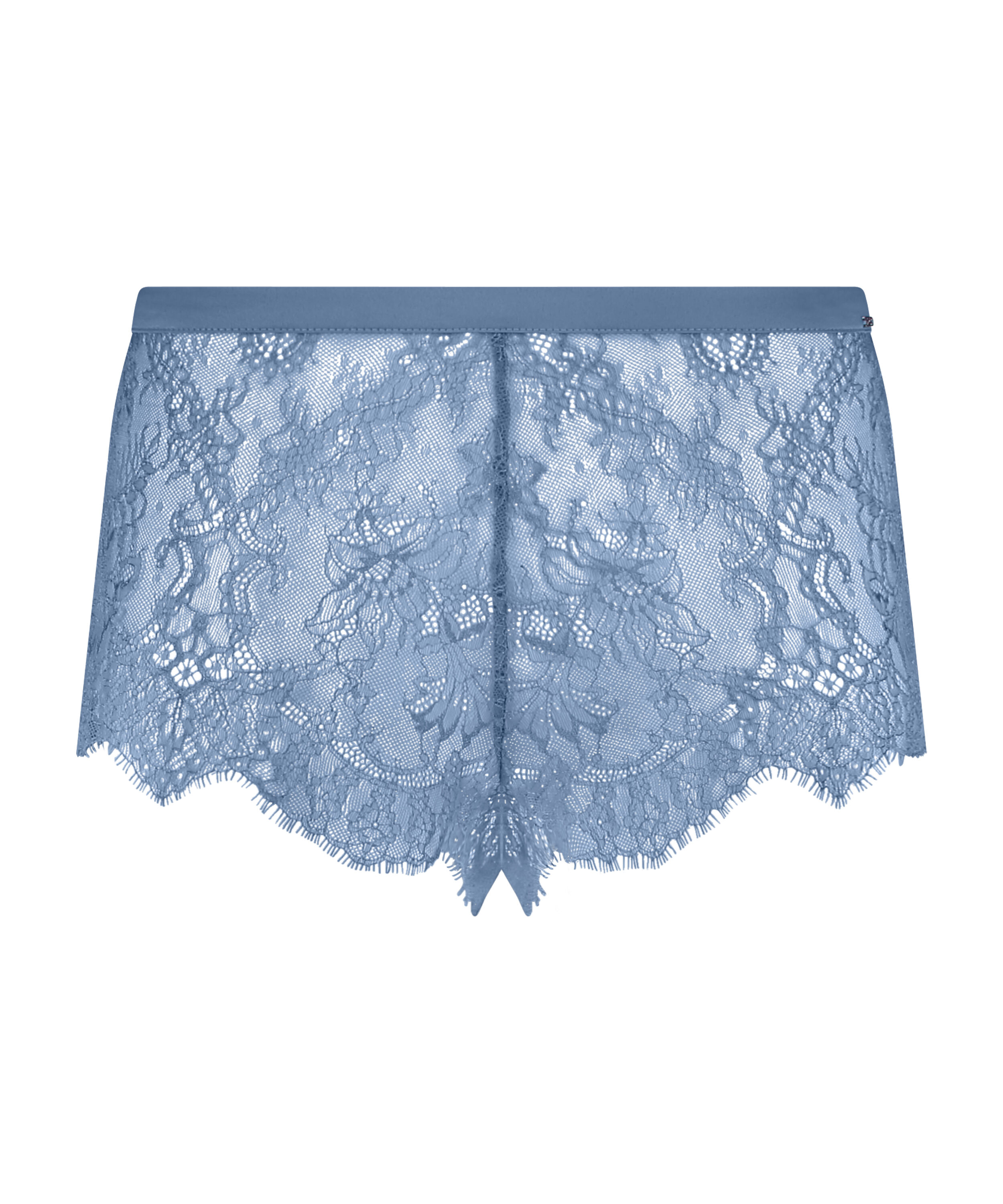 Delphine Lace Shorts, Blue