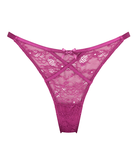 High-cut thong Corby, Purple
