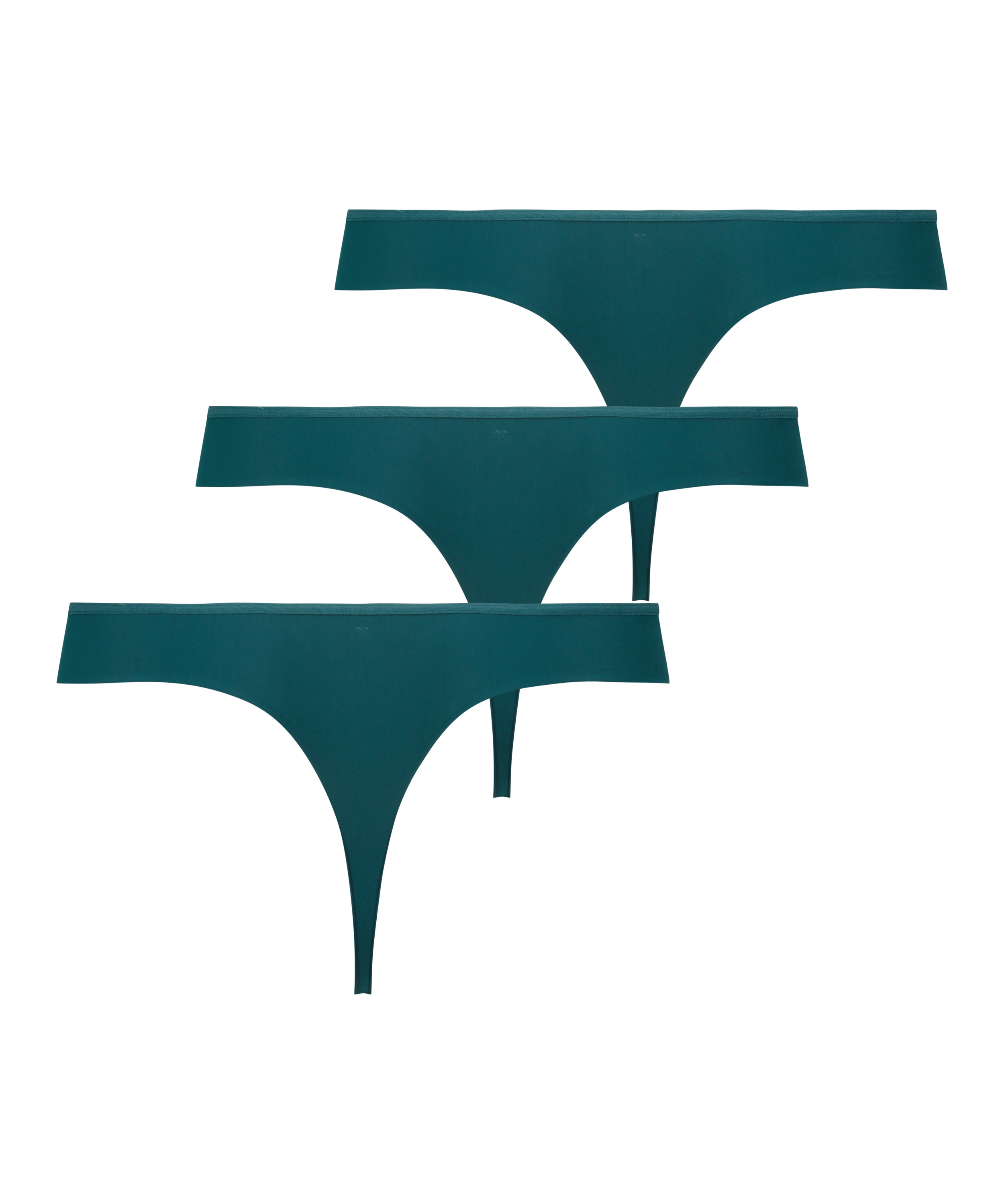 3-pack Invisible Thong, Green, main