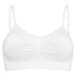 Seamless strappy top, White