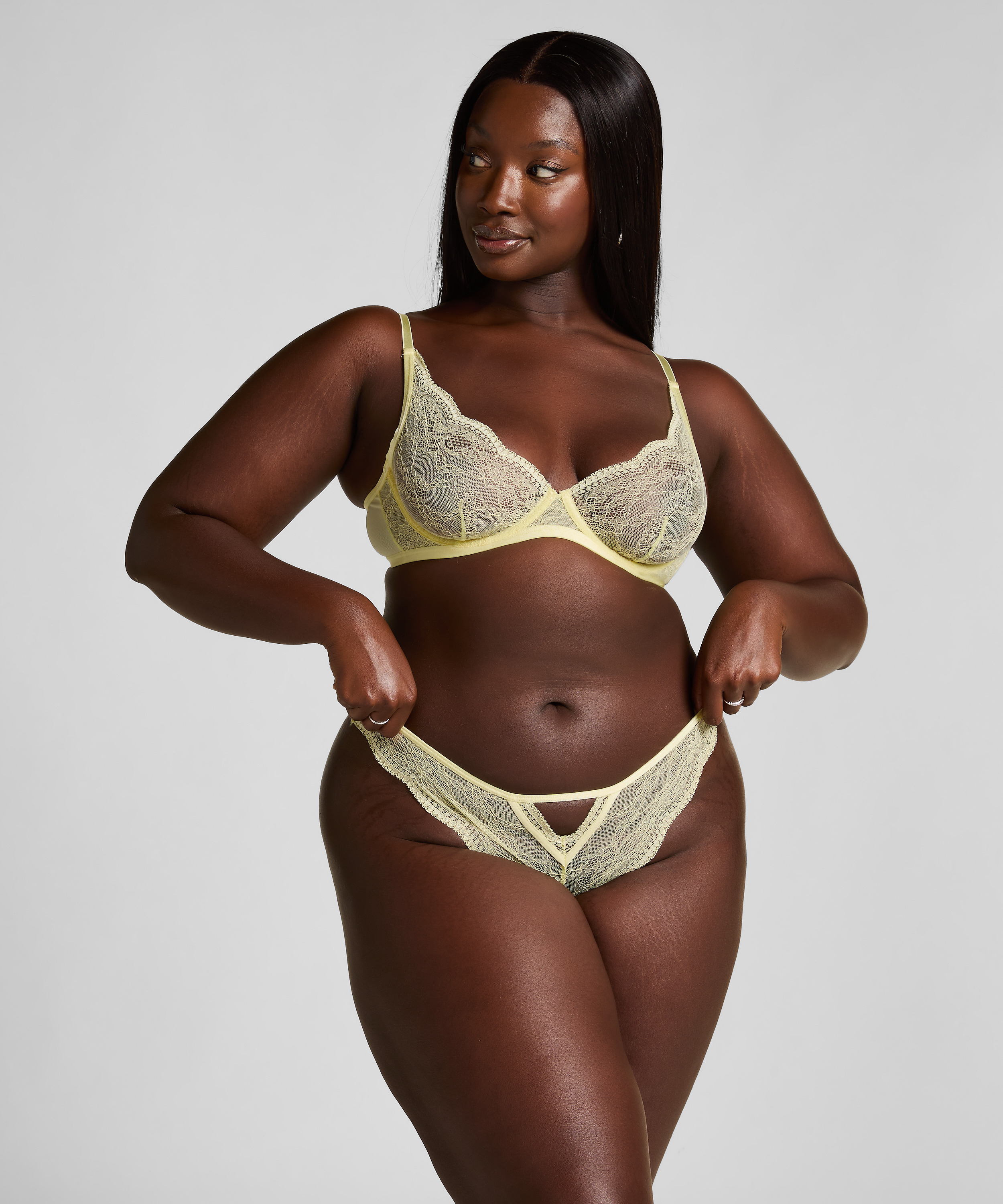 Isabelle Non-Padded Underwired Bra, Yellow, main