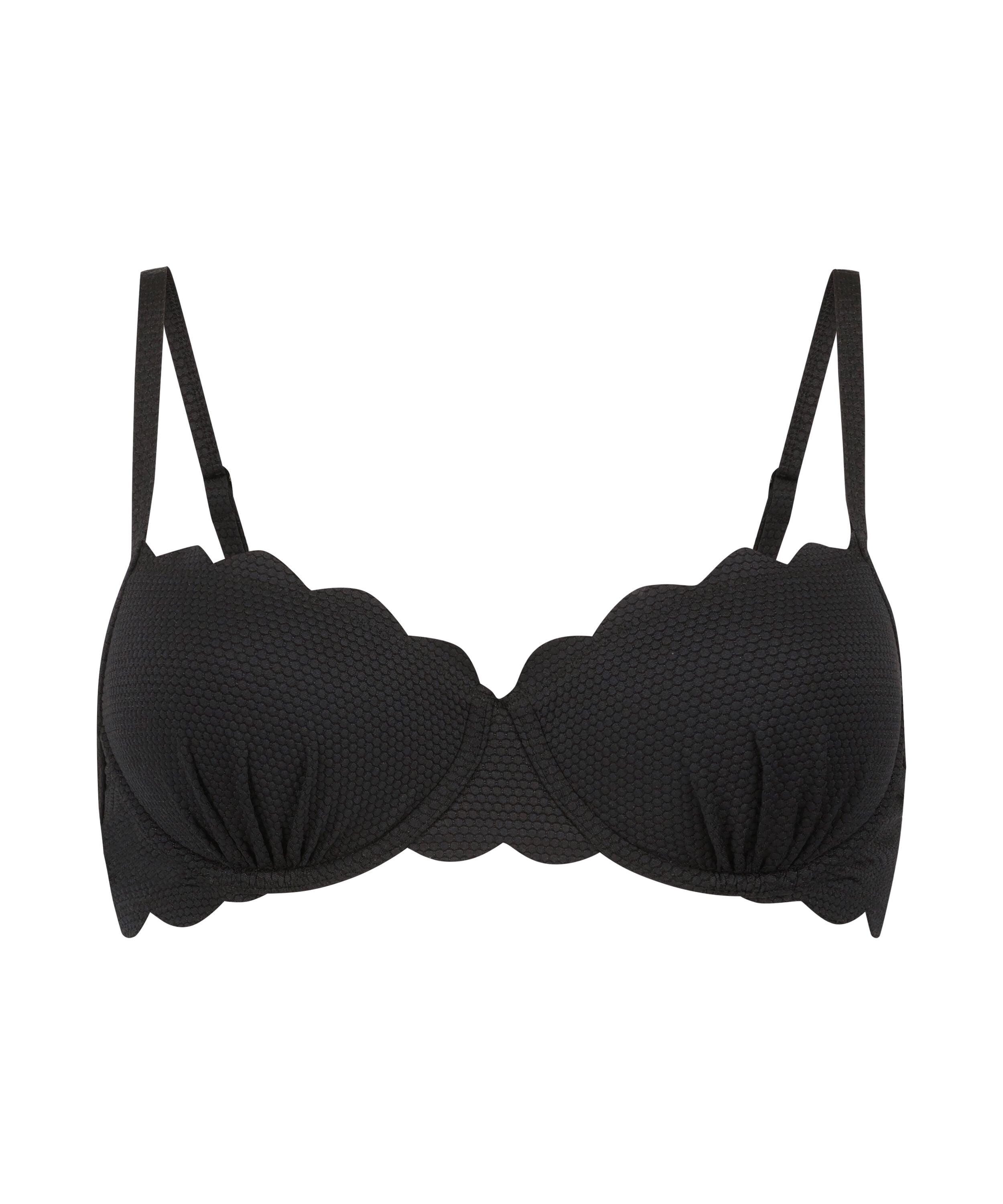 Scallop Padded Underwired Bikini Top
