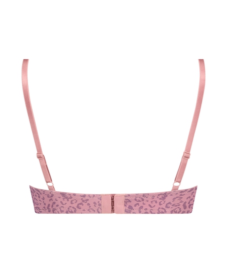 Animal Padded Underwired Bra, Purple