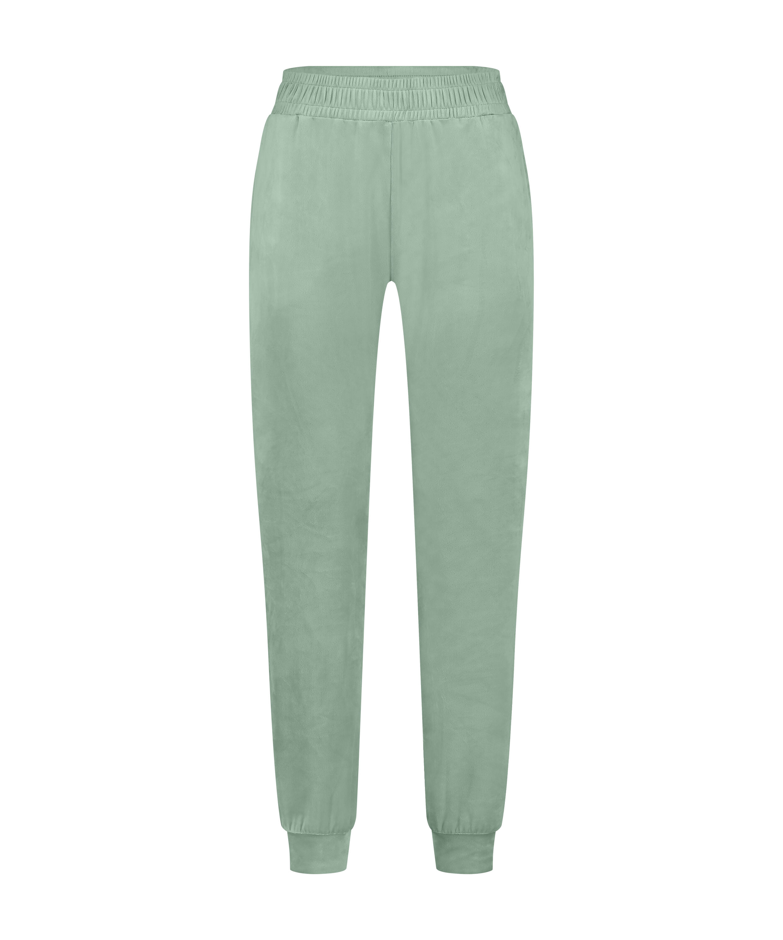 Petite Velours Jogging Pants, Green