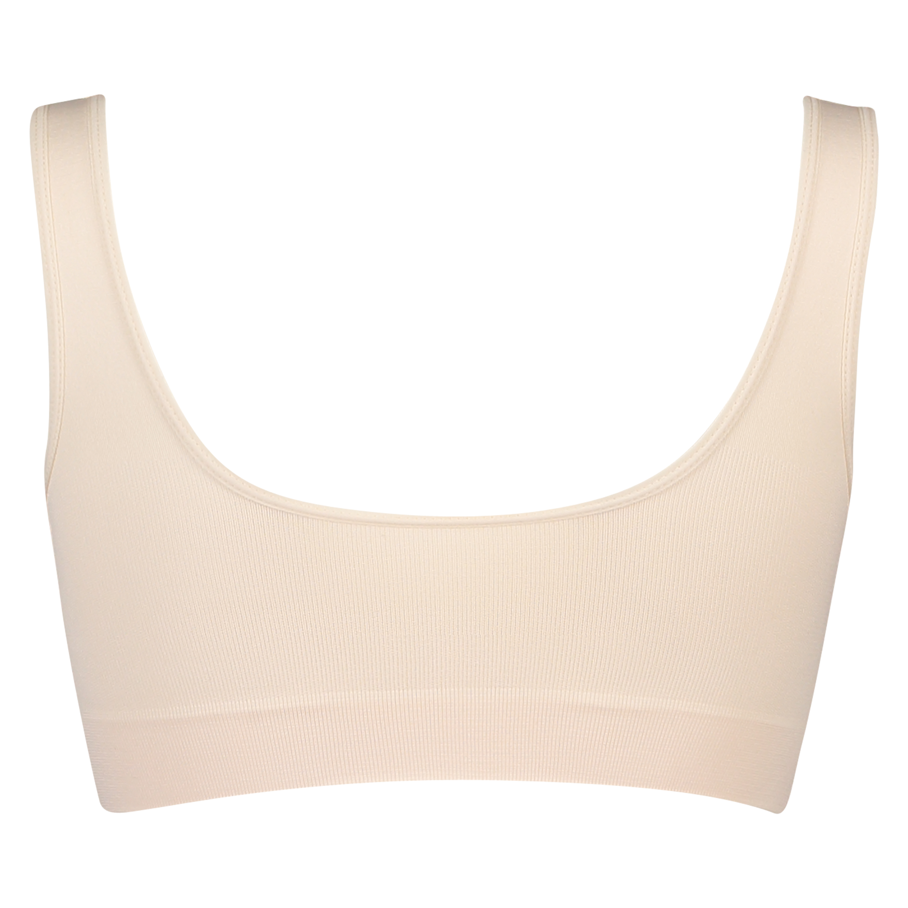 Seamless Crop Top, Beige, main
