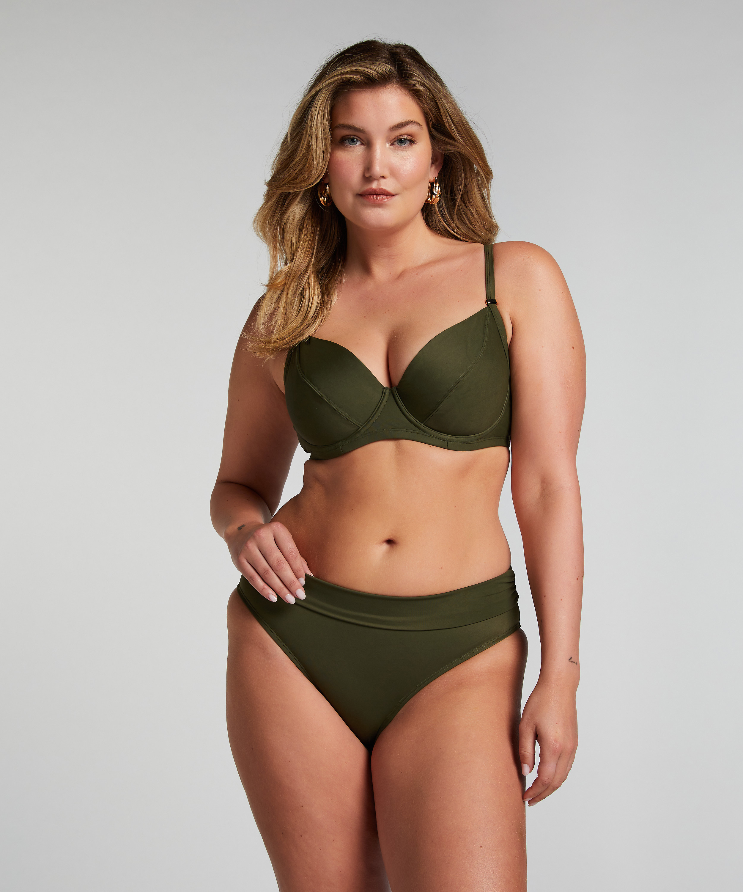 Luxe Rio Bikini Bottoms, Green, main