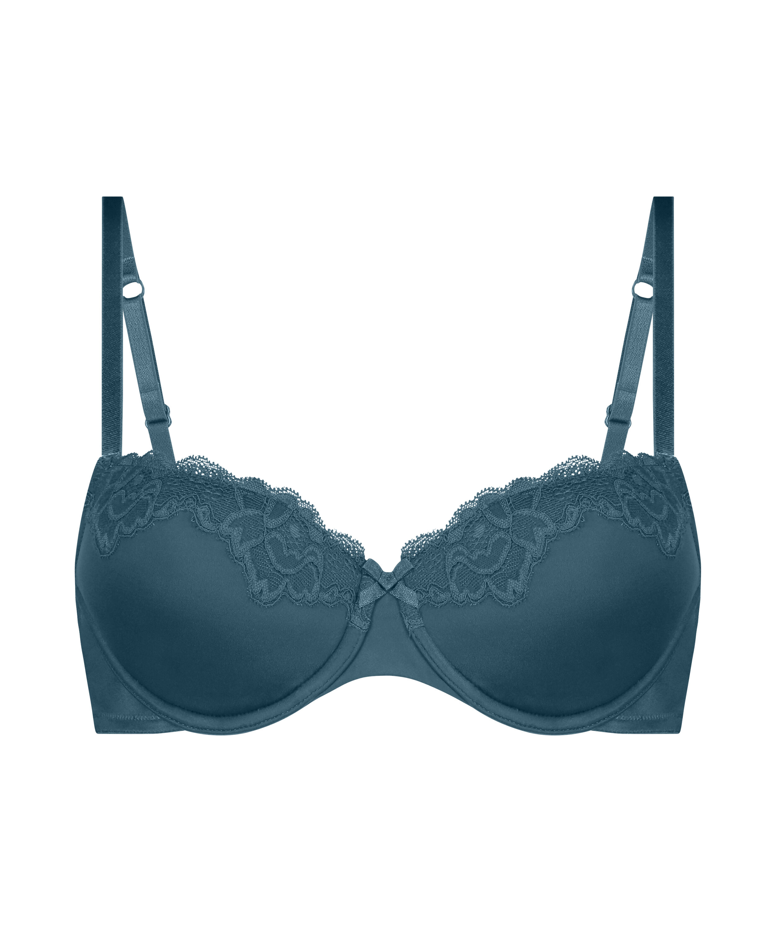 Lace & Shine Padded Underwired Bra, Blue