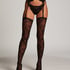 15 Denier Heart Stockings, Black