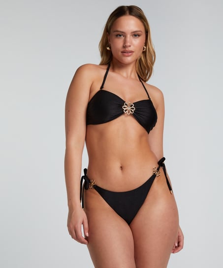 Yucatan Bandeau Bikini Top, Black
