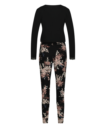 Maternity Nursing Pyjama Set, Black