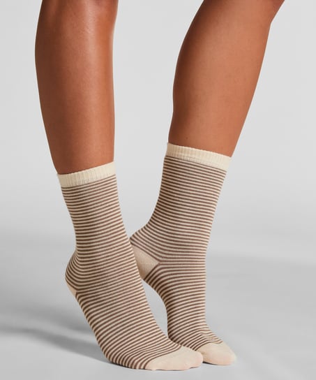 Modal Crew Socks, Brown