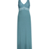 Nora Lace Long Slip Dress, Green