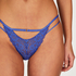 Lidia High Leg Thong, Blue