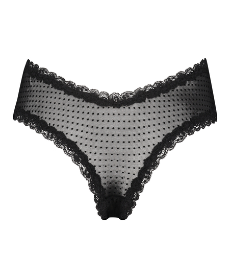 V-shape Mesh Brazilian, Black