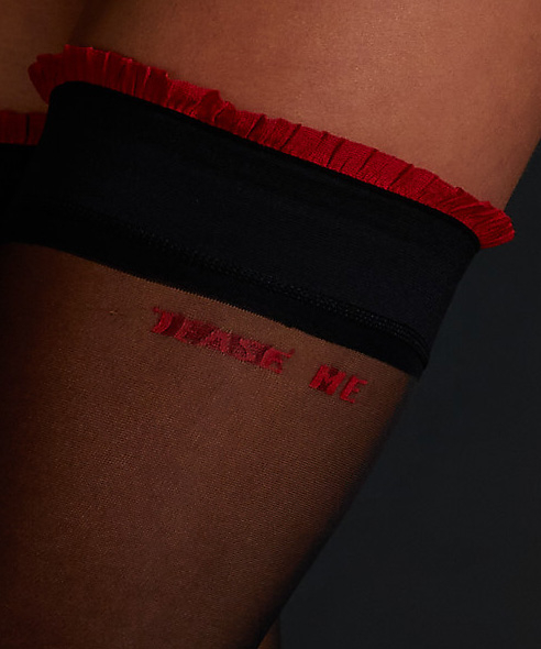 Private 15 Denier Stay-Ups, Red, main