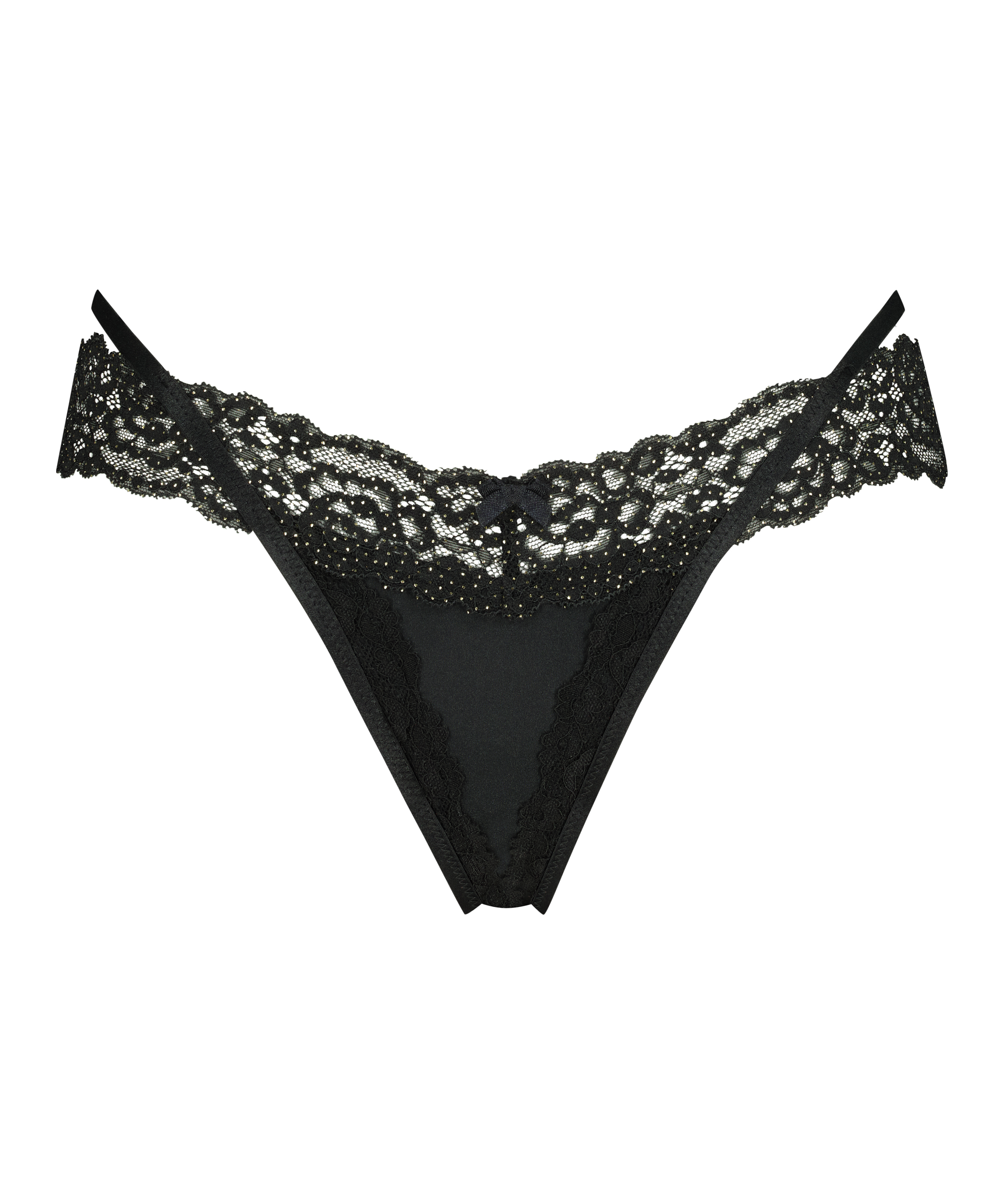 Willow Low RiseThong, Black, main