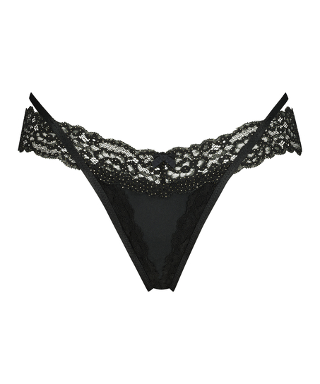 Willow Low RiseThong, Black