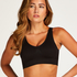 Seamless Crop Top, Black