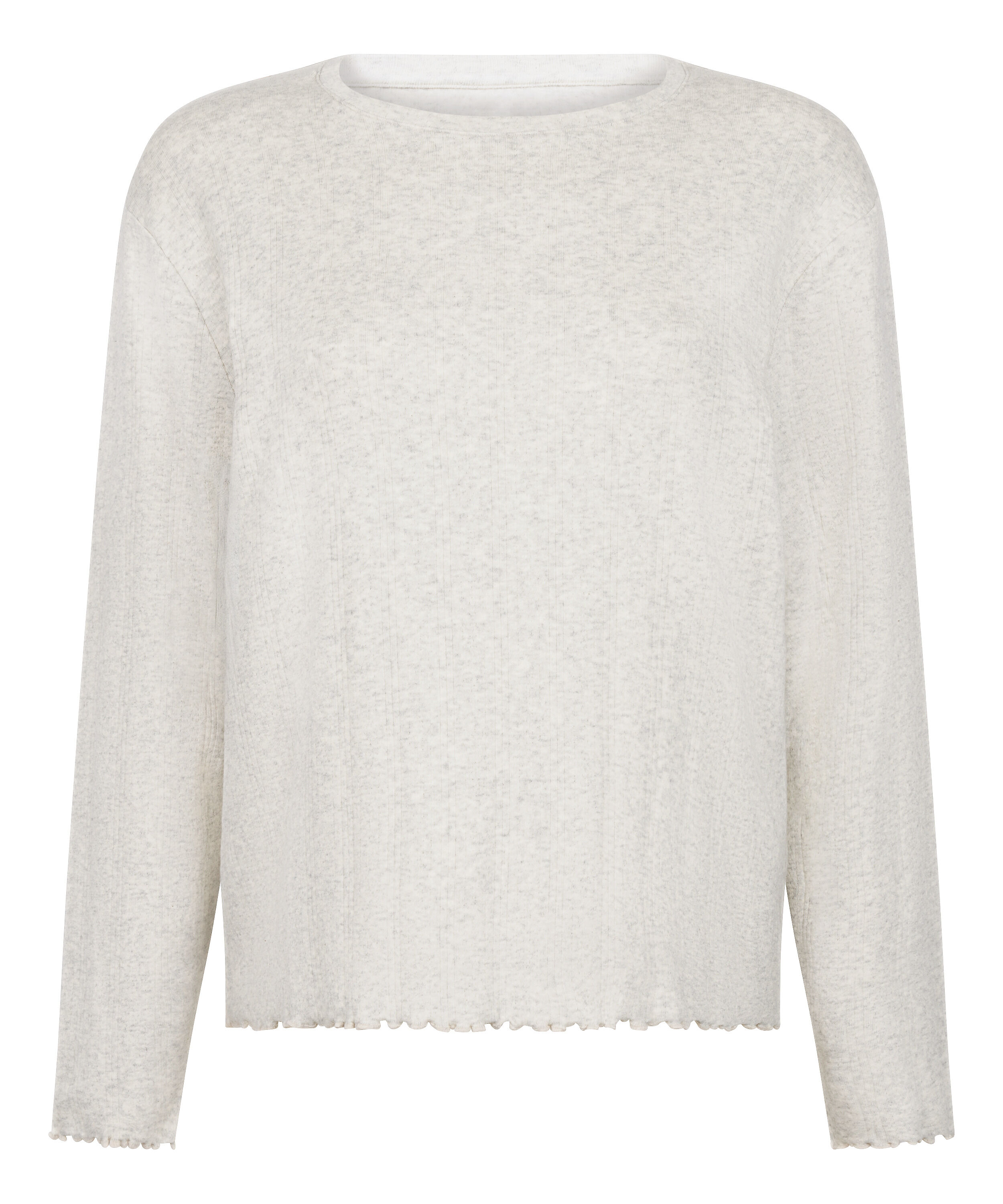 Pyjama Top Loose Pointelle, Grey