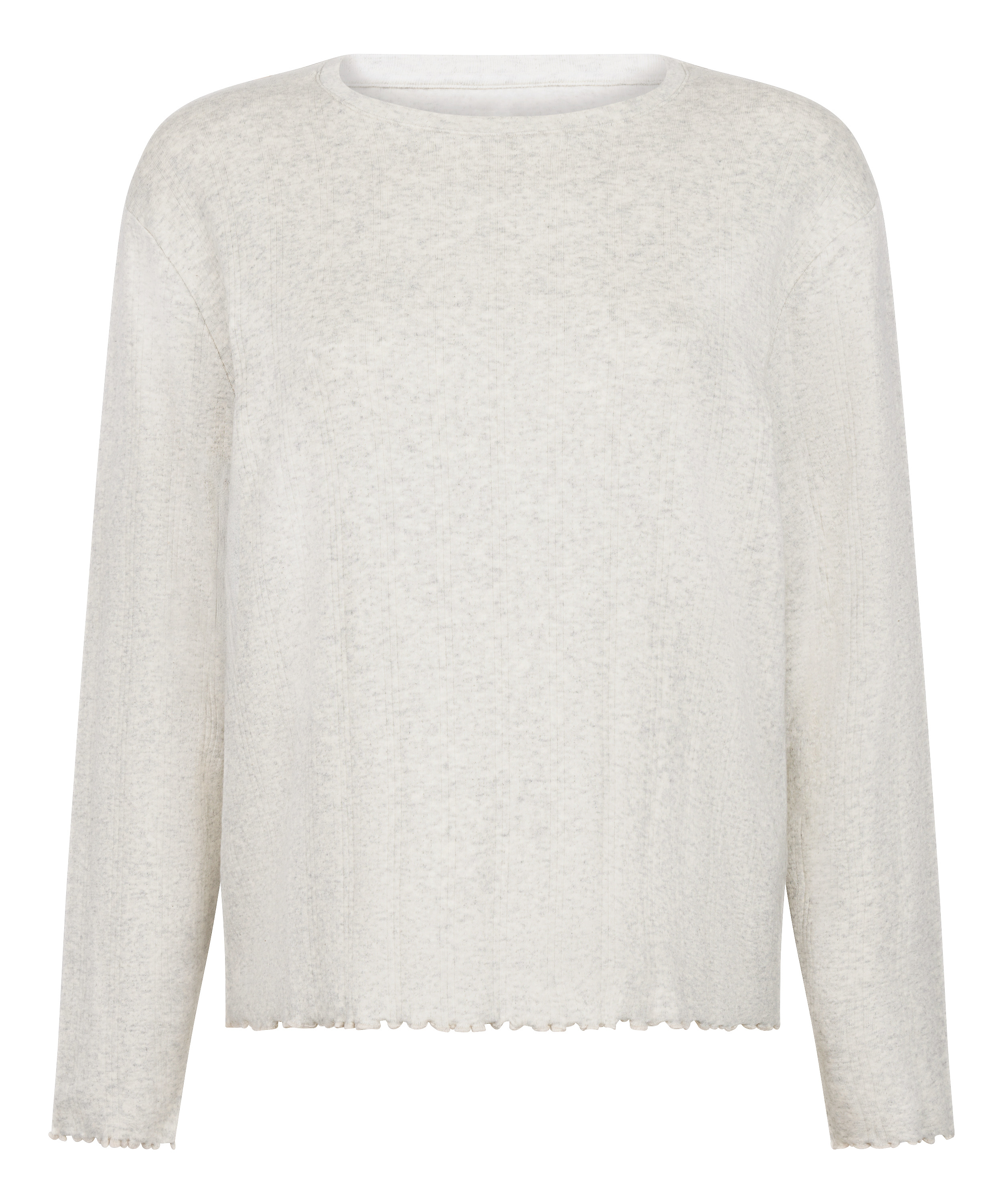 Pyjama Top Loose Pointelle, Grey, main