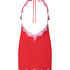 Satin slipdress, Red