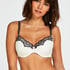 Secret Lace Padded Underwired Bra, White