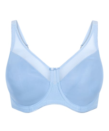 Nina Non-Padded Underwired Minimizer Bra, Blue